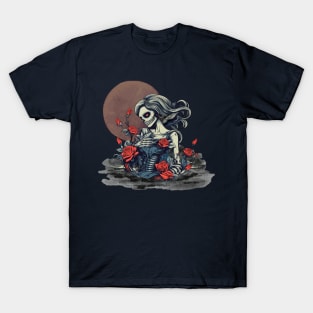 skeleton mermaid T-Shirt